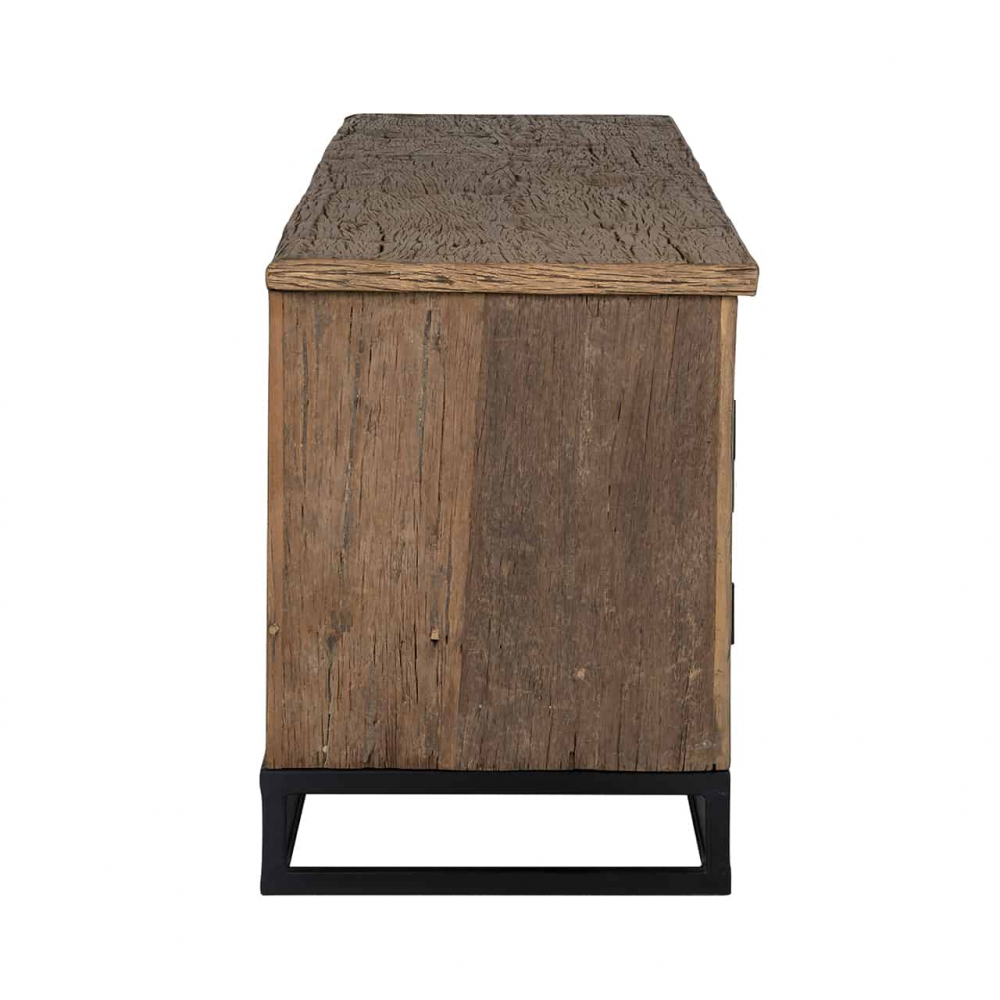 TV-dresser Raffles 4-doors, recycled wood