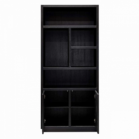 Bookcase Oakura 2-doors (Black)