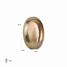 Candlestick Majlen gold medium (Gold)